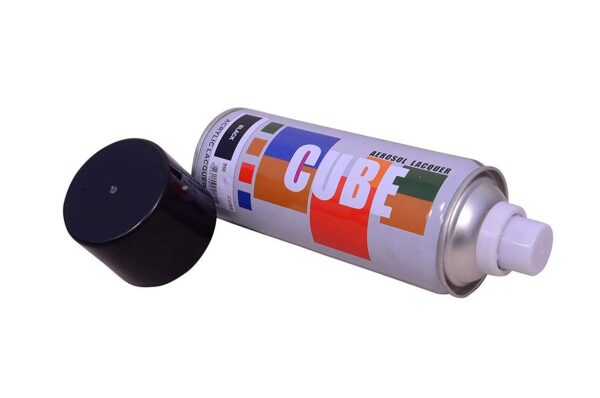 Cube Aerosol Multi Purpose Spray Paint Black Color 400 ml Pack of 1 (Black) - Image 3