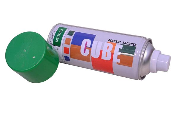 Cube Aerosol Multi Purpose Spray Paint Green Color 400 ml Pack of 1 (Green) - Image 3