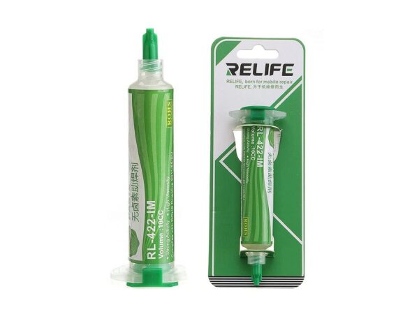 Relife Halogen-Free Flux Paste10cc RL-422-IM lead-free Disposable Special Solder Paste Flux Soldering tin Welding oil for Mobile Phone BGA SMD PGA PCB Soldering Repair Tool    AB0196