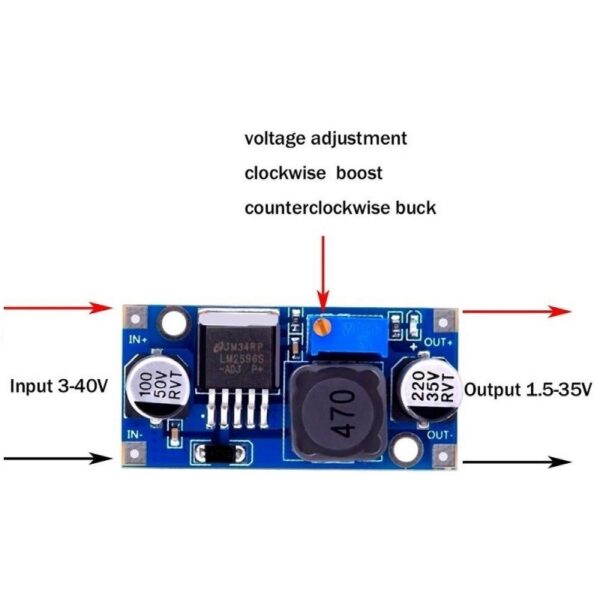 LM2596 DC-DC Buck Converter Step Down Module - Image 4