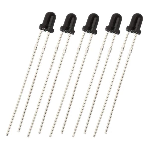 10pcs 5mm 940nm IR Receiver LED Diode Lights Clear Infrared DC 1.2V 30mA 70mW for DIY Projects  AB0093