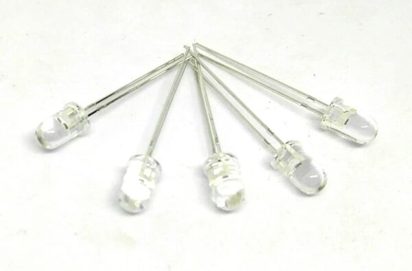 25pcs 5mm 940nm IR Emitter Transmitter LED Diode Lights Clear Infrared DC 1.2V 30mA 100mW for DIY Projects  AB0092 - Image 2