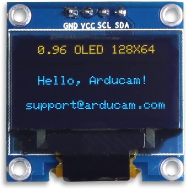 D1286464 Rsi 0.96 Inch 4pin Iic, I2c Oled Display Module for Arduino, Blue  AB0162
