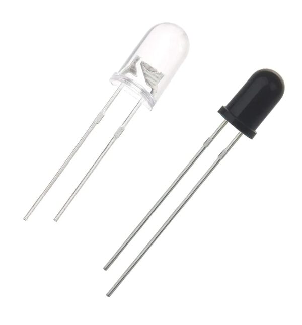 100pair 5mm 940nm 100pcs IR Receiver + 100pcs IR Emitter Transmitter LED Diode Lights Clear Infrared DC 1.2V 30mA for DIY Projects  AB0089