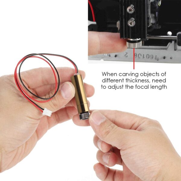 Focusable 200-250mW 650nm Laser Module Red Dot Laser Generator Diode Replacement Mini DIY Engraver    AB0302 - Image 3