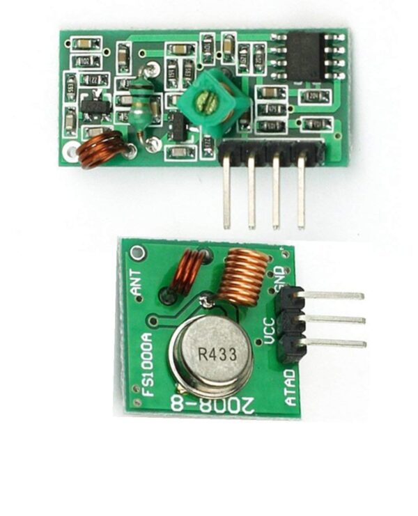 RF Modules Tx & Rx 315 MHz ASK 433Mhz | Wireless Transmitter and Receiver Module Kit - Image 2