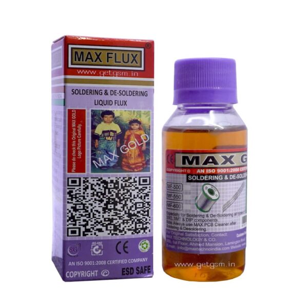 Max Gold Soldering & De-Soldering Liquid Flux and Cleaner SMT SMD DIP 60ml  AB0064