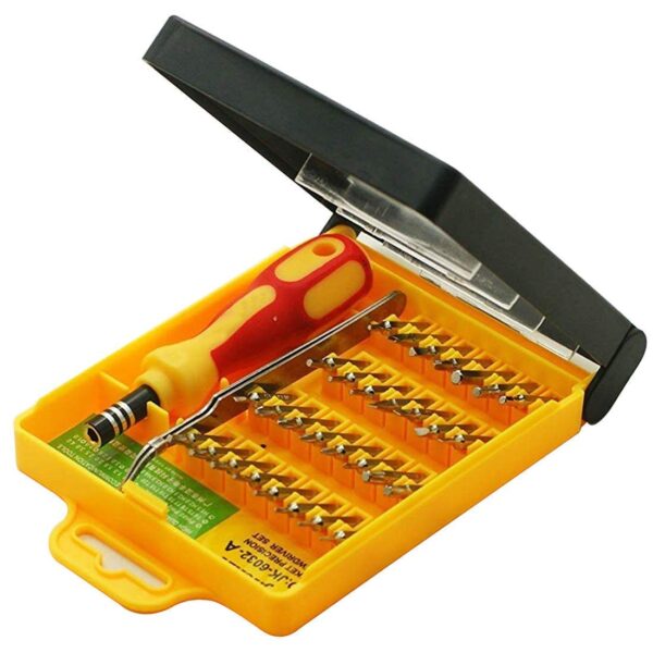 Screwdriver Tool Kit For Mobiles, PDA, Laptop, Yellow, 33 Pieces  AB0201