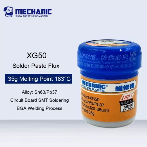 35g Mechanic Tin Solder Paste for SMD Rework/Bga Ic Reballing Paste/PPD Paste/Flux Paste/Solder/Bga Paste/Solder Paste/Mobile Ic Reballing Tools for Electronics/SMD Tool  AB0212 - Image 3