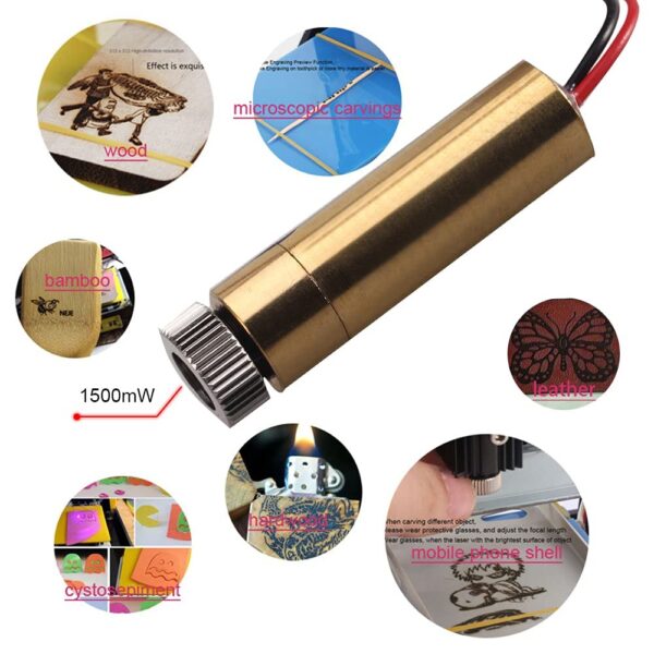 Focusable 200-250mW 650nm Laser Module Red Dot Laser Generator Diode Replacement Mini DIY Engraver    AB0302 - Image 2