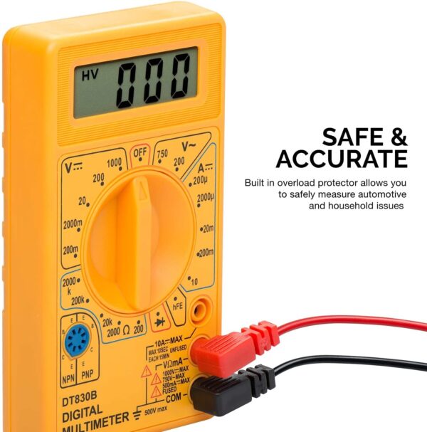 Digital Multimeter LCD AC DC Measuring Voltage Current  AB0133 - Image 3