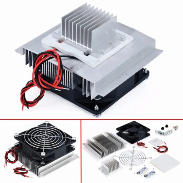 Thermoelectric Peltier/TEC based Refrigeration Cooler kit DC 12V Including All Accessories TEC1-12706 + Fan + Heatsink + Screws    AB0308 - Image 2