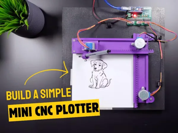 Mini CNC plotter complete DIY kit, including 3D parts, electronic parts and nuts & bolts - Image 6