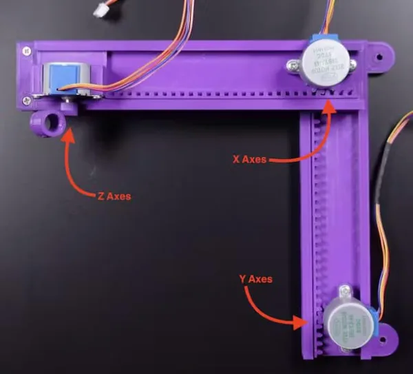 Mini CNC plotter complete DIY kit, including 3D parts, electronic parts and nuts & bolts - Image 8