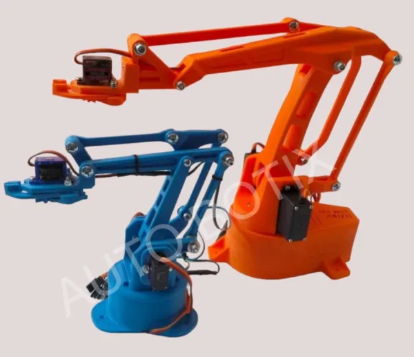 Robotic Arm 3D Printed Parts with Nuts and Bolts - Image 5