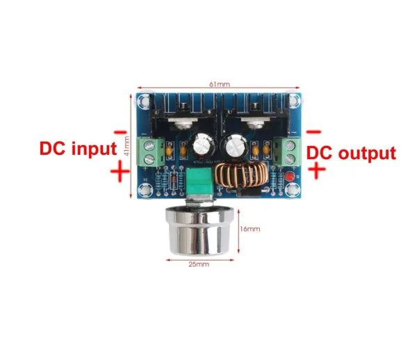 XL4016E1 DC 4-40V to DC 1.25-36V 8A Buck Converter Voltage Regulator 36V 24V 12V to 5V High Power Efficiency Step Down Converter Power Supply - Image 2