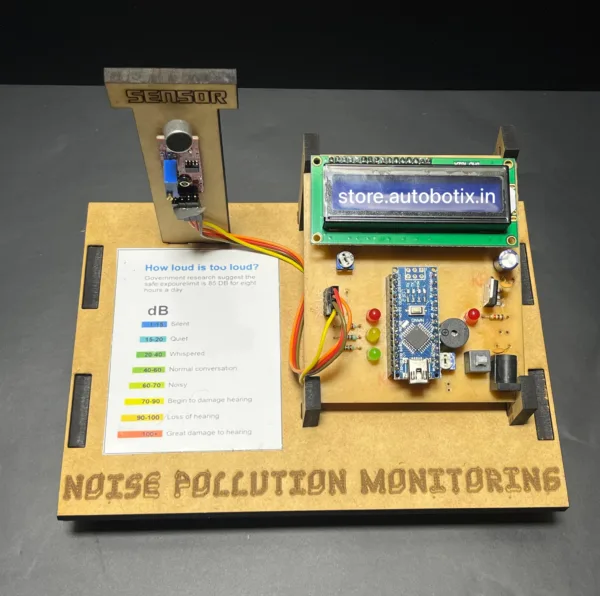 Auto Botix Noise Pollution Level Monitoring Ready-to-use DIY Kit with Real-Time Buzzer and LED Alerts for Engineering and School Projects - Image 6