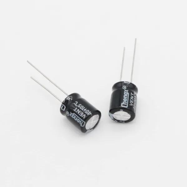 Electrolytic Capacitor, 470 uF 35V, 10 x 13 mm, Black and White, Pack of 10 - Image 2