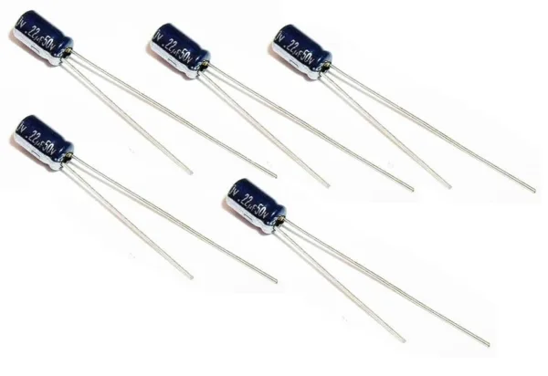 Electrolytic Capacitor, 22uF/50V, Pack of 10