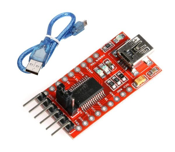 FTDI FT232 FT232RL USB to UART TTL Serial Adapter Module with Mini USB Cable