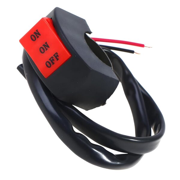 22mm Universal Motorcycle Switch ON/ON/OFF Connector Switch Button For Handlebar 10 A Three Way Electrical Switch (Pack of 1 Number of Switches - 1)
