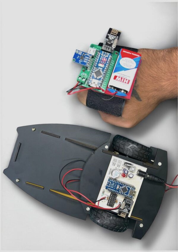 Wireless Hand Gesture Control Car Diy Project For Science/Engineering Student's