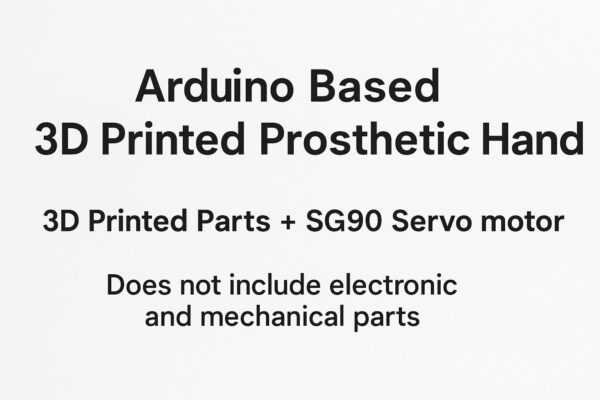 3D Printed Robotic Prosthetic Left Hand kit for Engineering & Robotics Projects | kit Contains 3D Printed Parts + 1 SG90 Servo Motor, Does not Include Any Mechanical and Electronic Part - Image 5