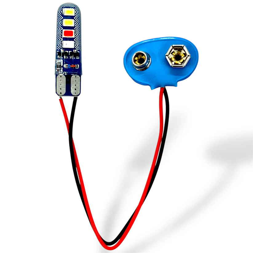 9V RGB Flasher Light | Police Light for Bikes | Bicycles | Cars - Image 5