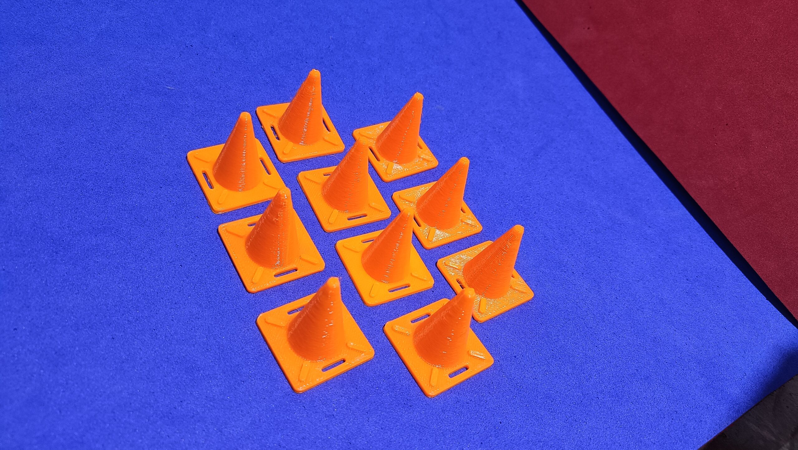 Scale Model Traffic Cones pack of 10